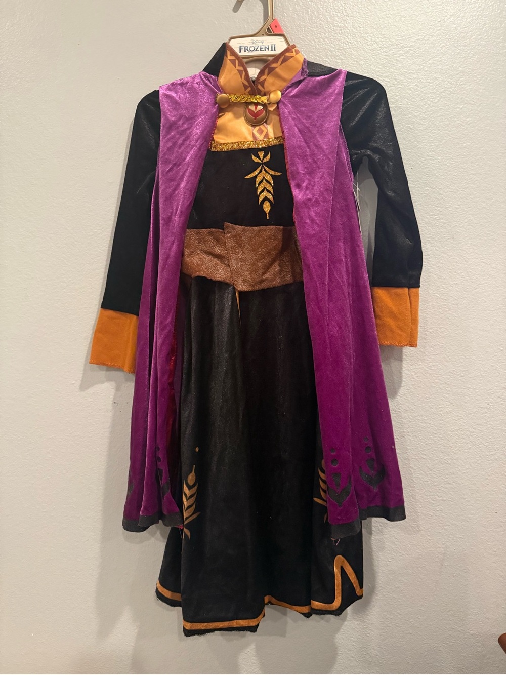 Disney Anna-frozen II kids costume size  4-6